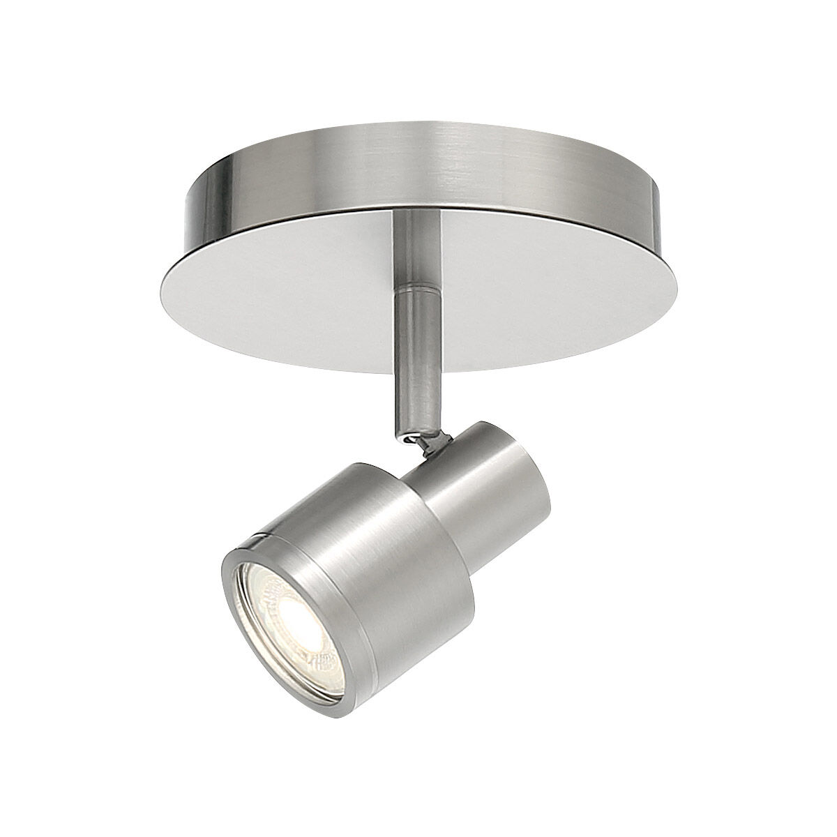 Lincoln LED 6 inch Brushed Steel Flush Mount Ceiling Light
